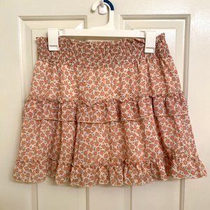 Tiered Floral Skirt